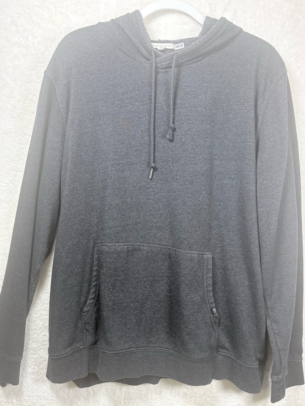 Threads 4 Thought Men's Charcoal Gray Hoodie XL 0630